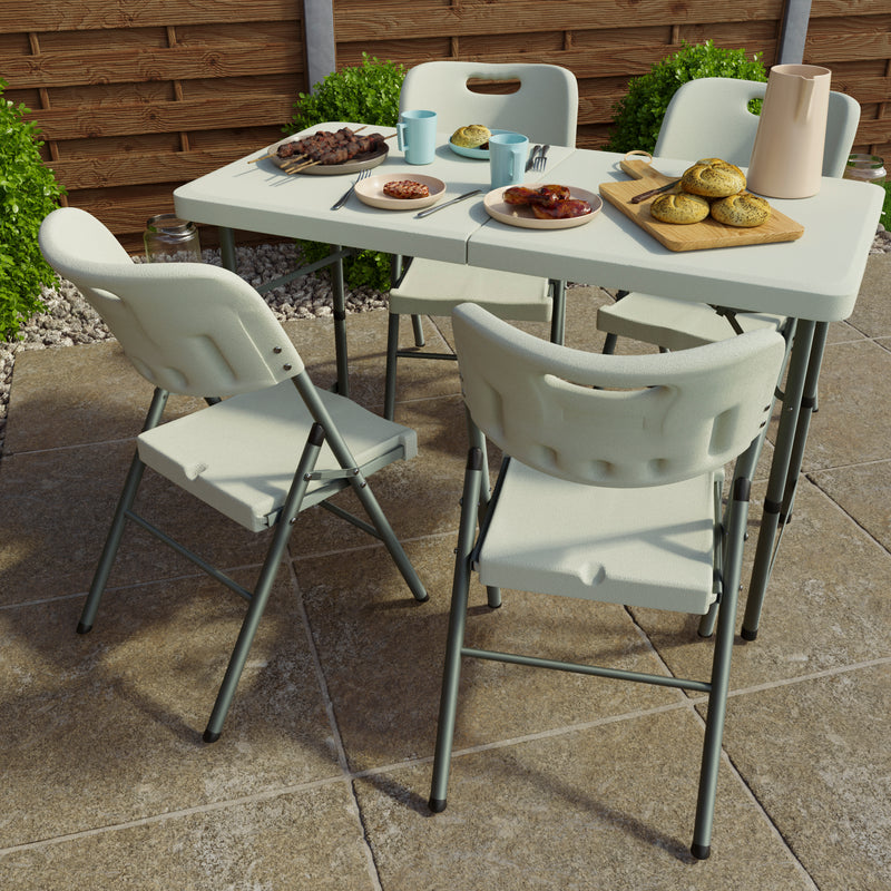 Folding Tables Junior Table And Chair Set Folding 4ft Table Set Of