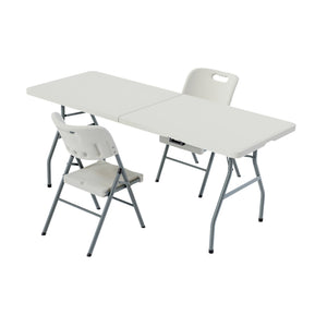Folding 6ft Table & Set of 2 Folding Chairs