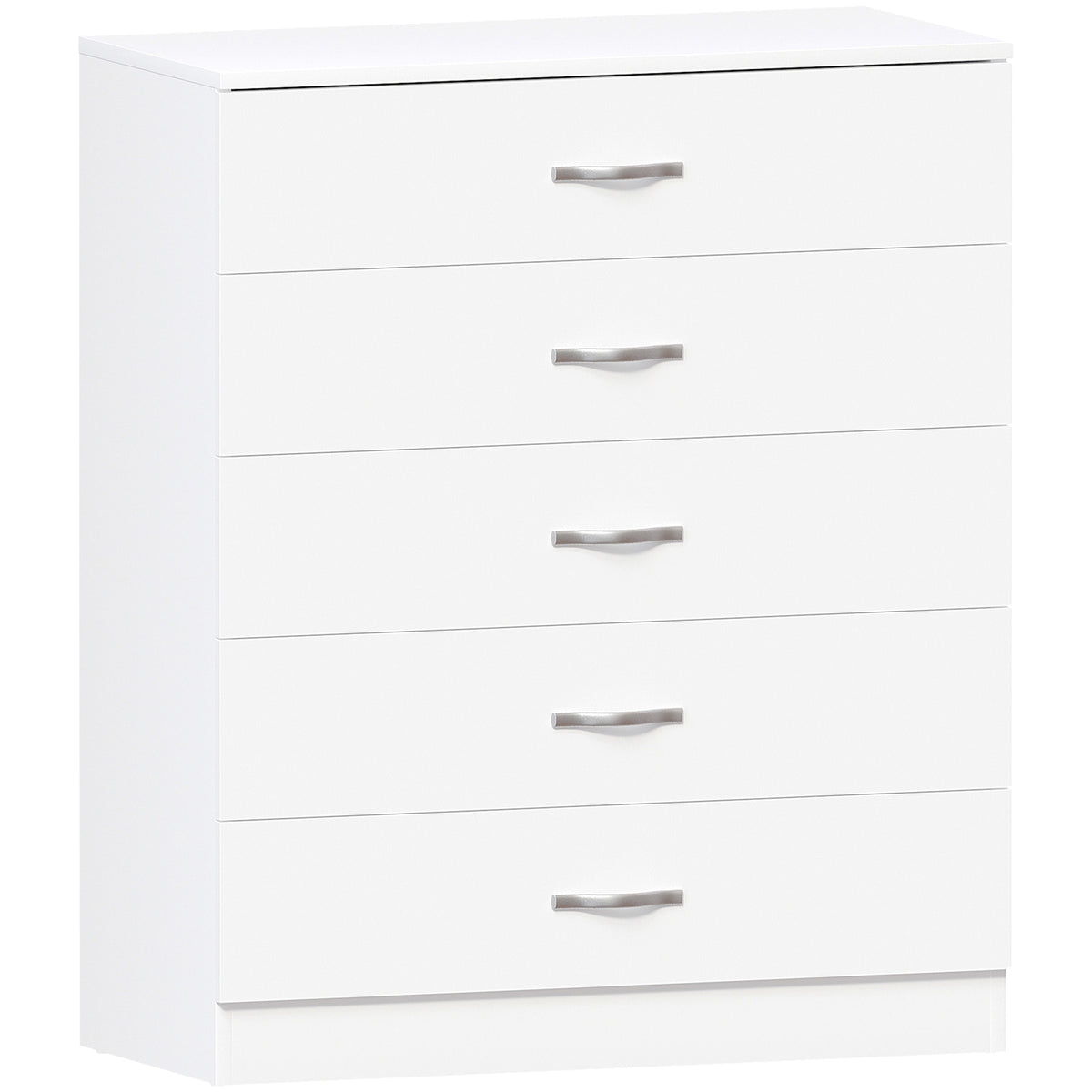 Riano 5 Drawer Chest White Bedroom Storage Unit
