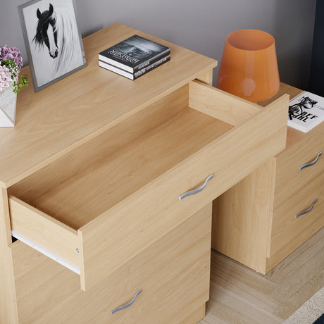 Riano 5 Drawer Chest Pine Bedroom Storage Unit
