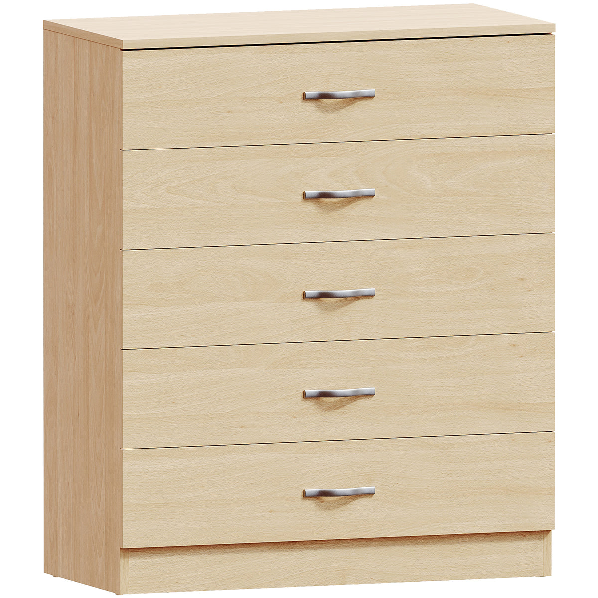 Riano 5 Drawer Chest Pine Bedroom Storage Unit
