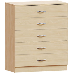 Riano 5 Drawer Chest Pine Bedroom Storage Unit
