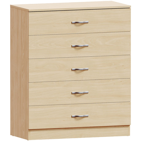 Riano 5 Drawer Chest Pine Bedroom Storage Unit
