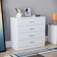 Riano 4 Drawer Chest White Bedroom Storage Unit
