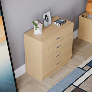 Riano 4 Drawer Chest Pine Bedroom Storage Unit

