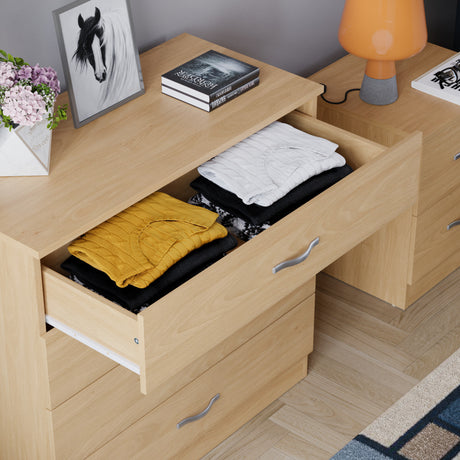 Riano 4 Drawer Chest Pine Bedroom Storage Unit

