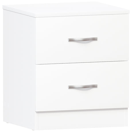 Riano 2 Drawer Bedside Chest Grey Bedroom Storage Unit
