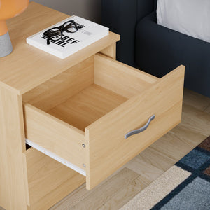 Riano 2 Drawer Bedside Chest Pine Bedroom Storage Unit
