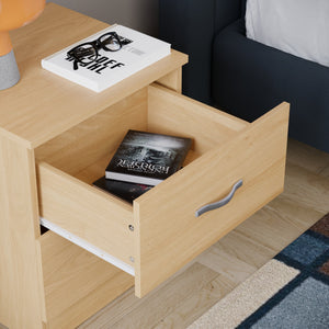Riano 2 Drawer Bedside Chest Pine Bedroom Storage Unit
