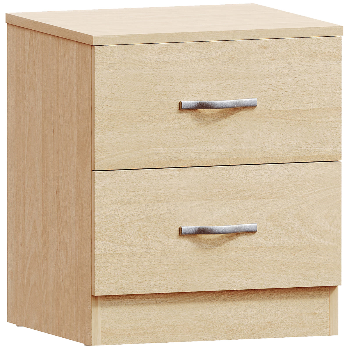 Riano 2 Drawer Bedside Chest Pine Bedroom Storage Unit
