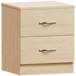 Riano 2 Drawer Bedside Chest Pine Bedroom Storage Unit
