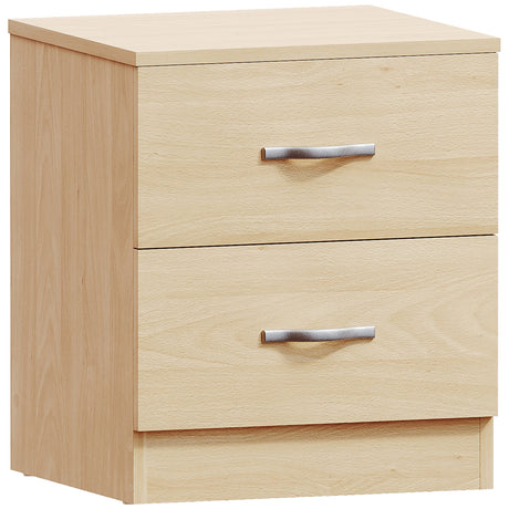 Riano 2 Drawer Bedside Chest Pine Bedroom Storage Unit
