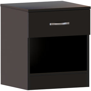 Riano 1-Drawer Bedside Chest, Black