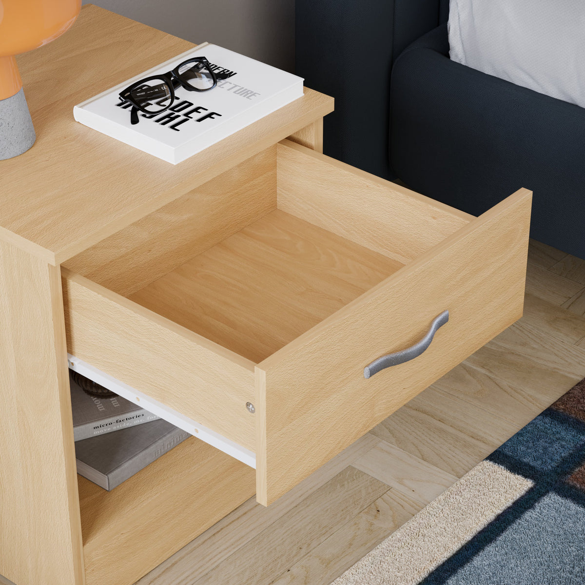 Riano Trio Bedroom Set, Pine