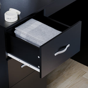 Riano 3-Drawer Dressing Table - Black
