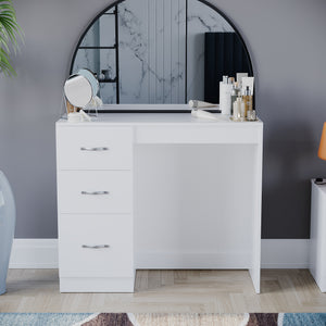 Riano 3-Drawer Dressing Table - White