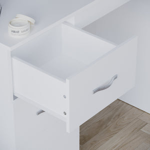 Riano 3-Drawer Dressing Table - White