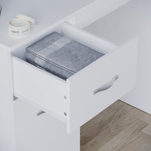 Riano 3-Drawer Dressing Table - White