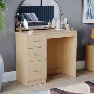 Riano 3-Drawer Dressing Table - Pine