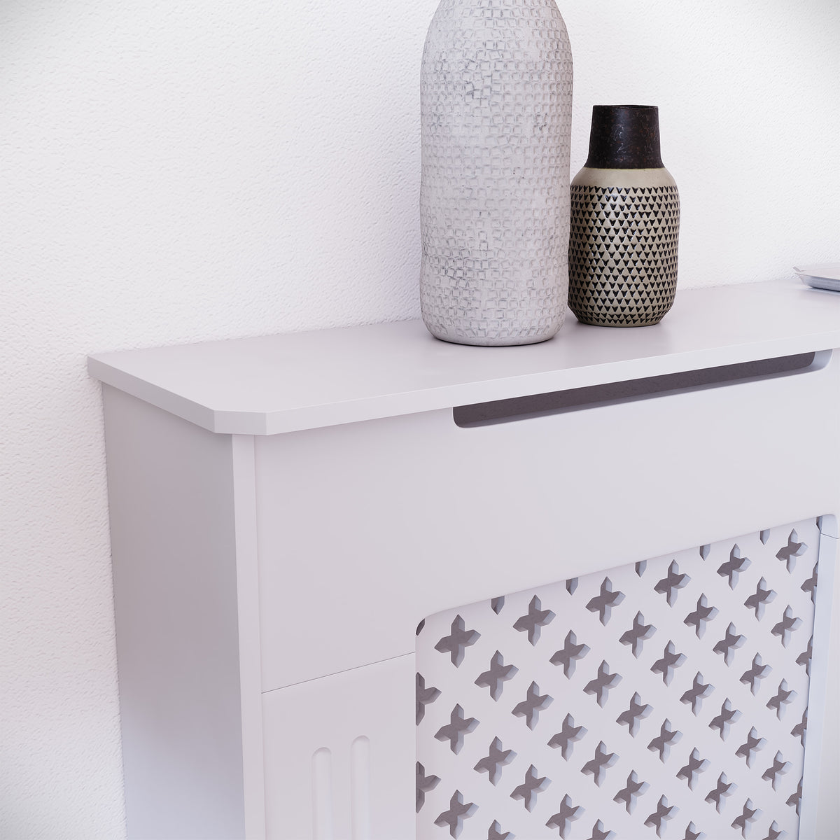 Oxford Radiator Cover - White, Medium