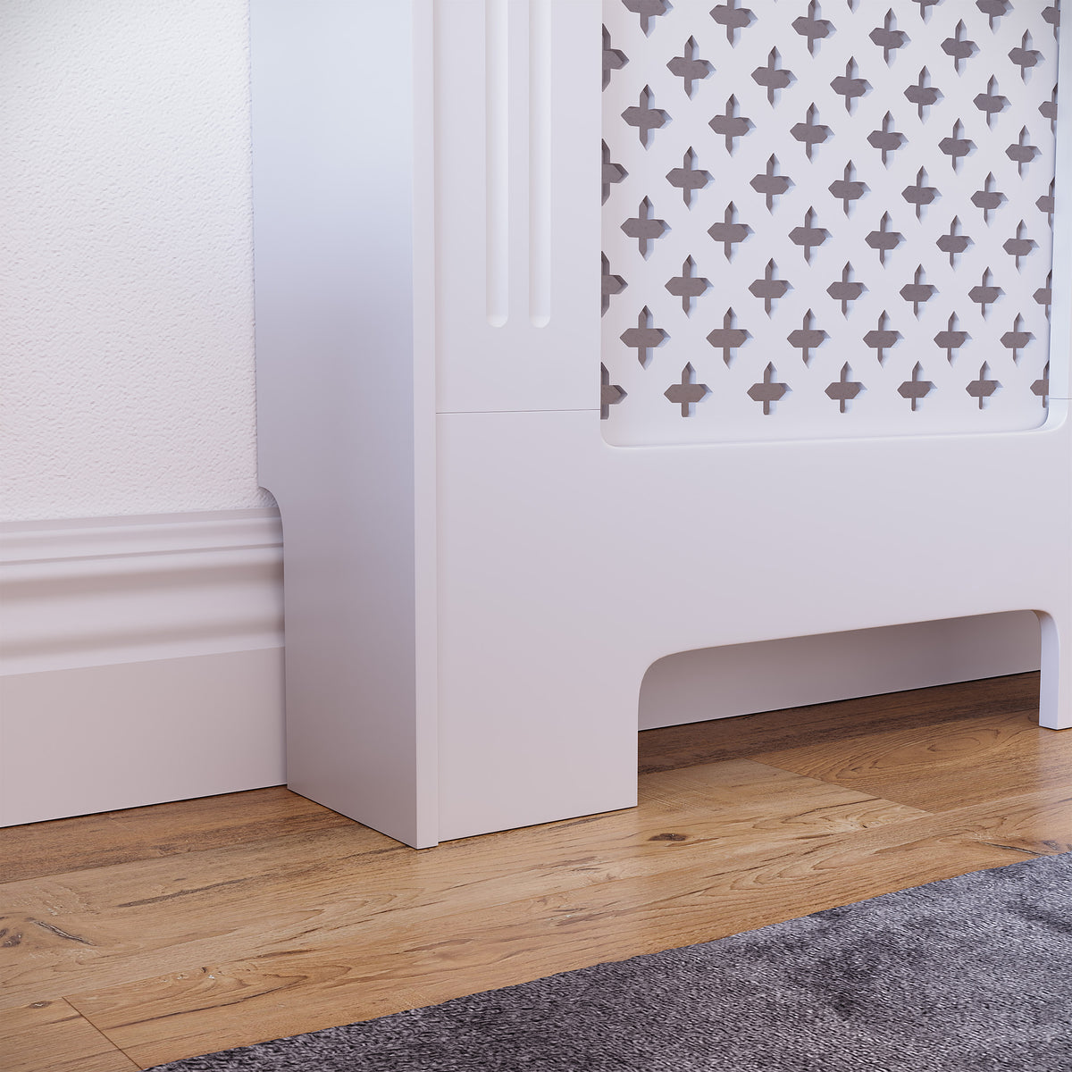 Oxford Radiator Cover - White, Medium