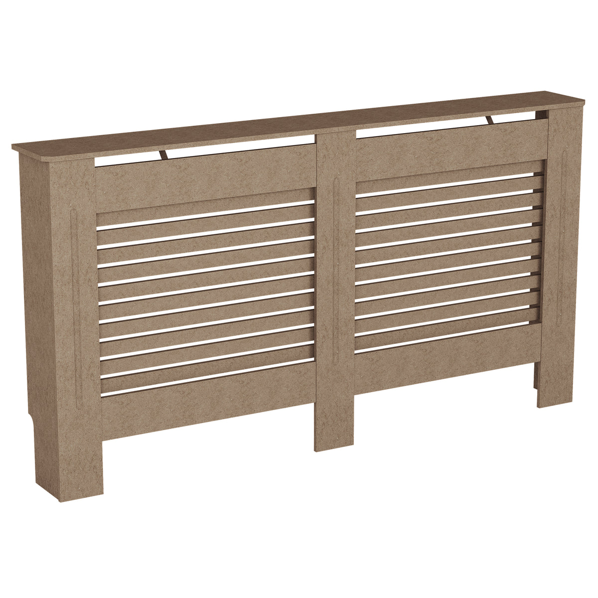 Milton Radiator Cover -Unfinished,  Large Size, Horizontal Grille Design
