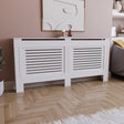 Milton Radiator Cover - White, Extra Large, Horizontal Grille Design
