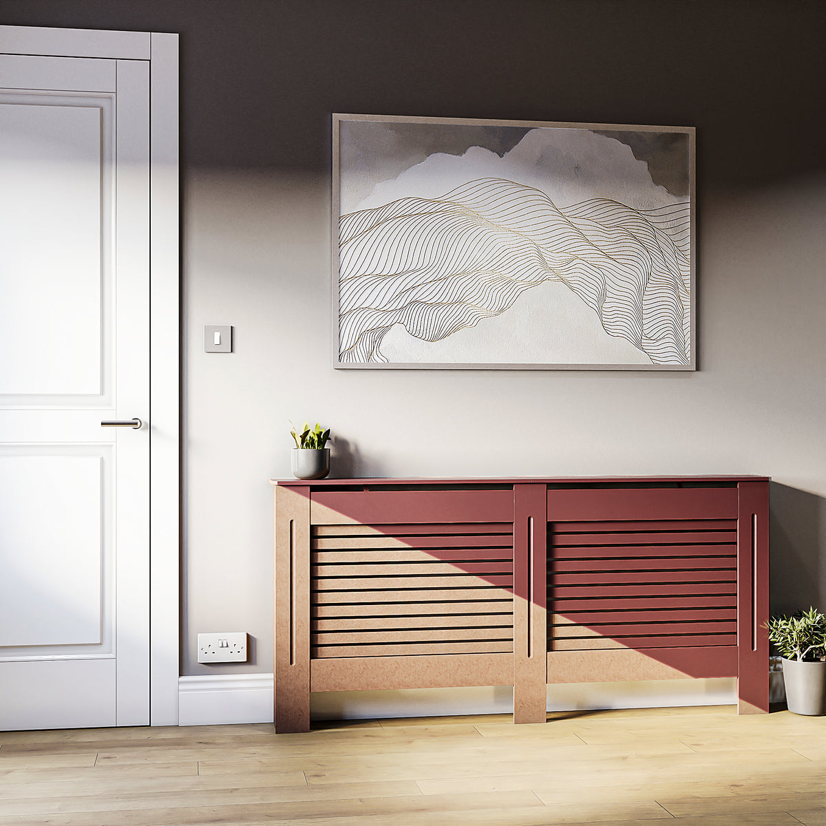 Milton Radiator Cover - Unfinished, Extra Large