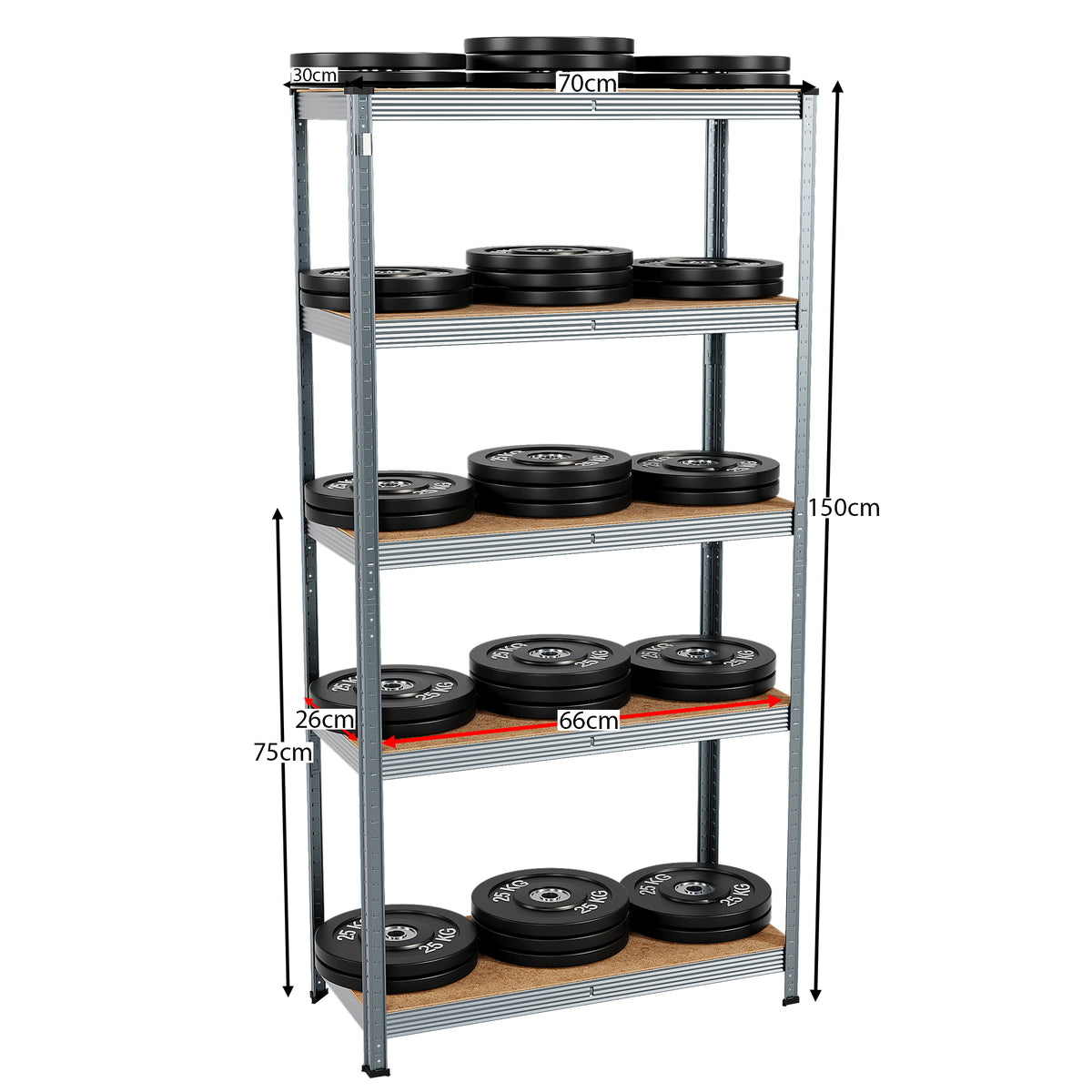5-Tier Shelf, Galvanised
