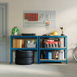 5-Tier Shelf, Blue - 2 Bay