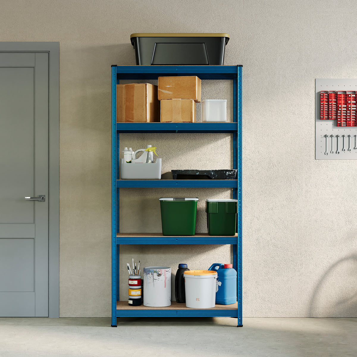 5-Tier Shelf, Large, Blue