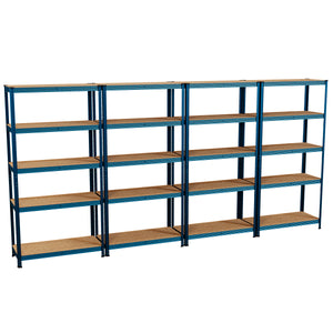 5-Tier Shelf, Large, Blue - 4 Bay