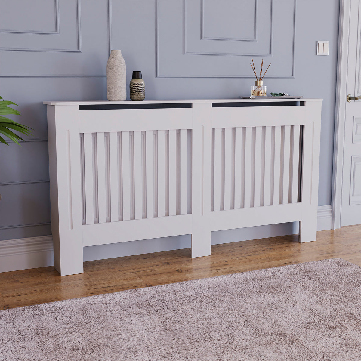 Chelsea Radiator Cover - White, Large