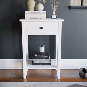 Windsor 1-Drawer Console Table - White