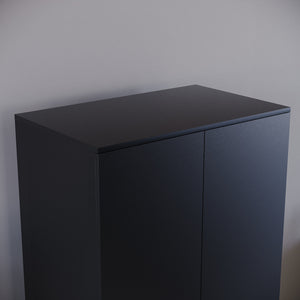 Riano 2 Door Wardrobe for Bedroom Storage - Black
