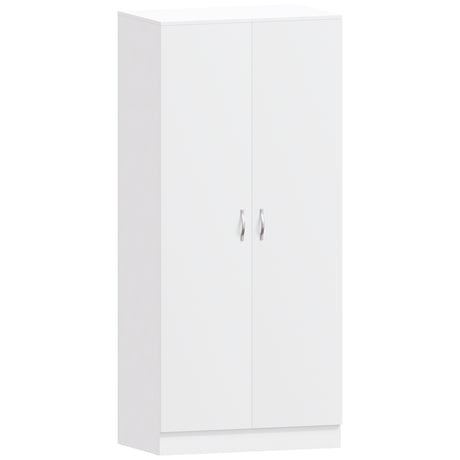 Riano 2 Door Wardrobe for Bedroom Storage- white
