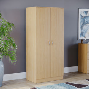 Riano 2 Door Wardrobe for Bedroom Storage - Pine
