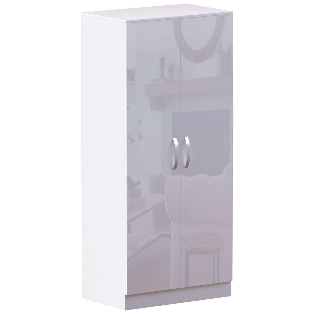 Hulio 2-Door Wardrobe - White