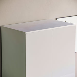 Hulio 2-Door Wardrobe - White