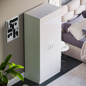 Hulio 2-Door Wardrobe - White