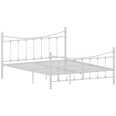 Paris Double Metal Bed - White