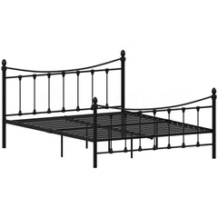 Paris Double Metal Bed - Black
