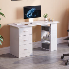 Mason 3-Drawer Computer Desk - White