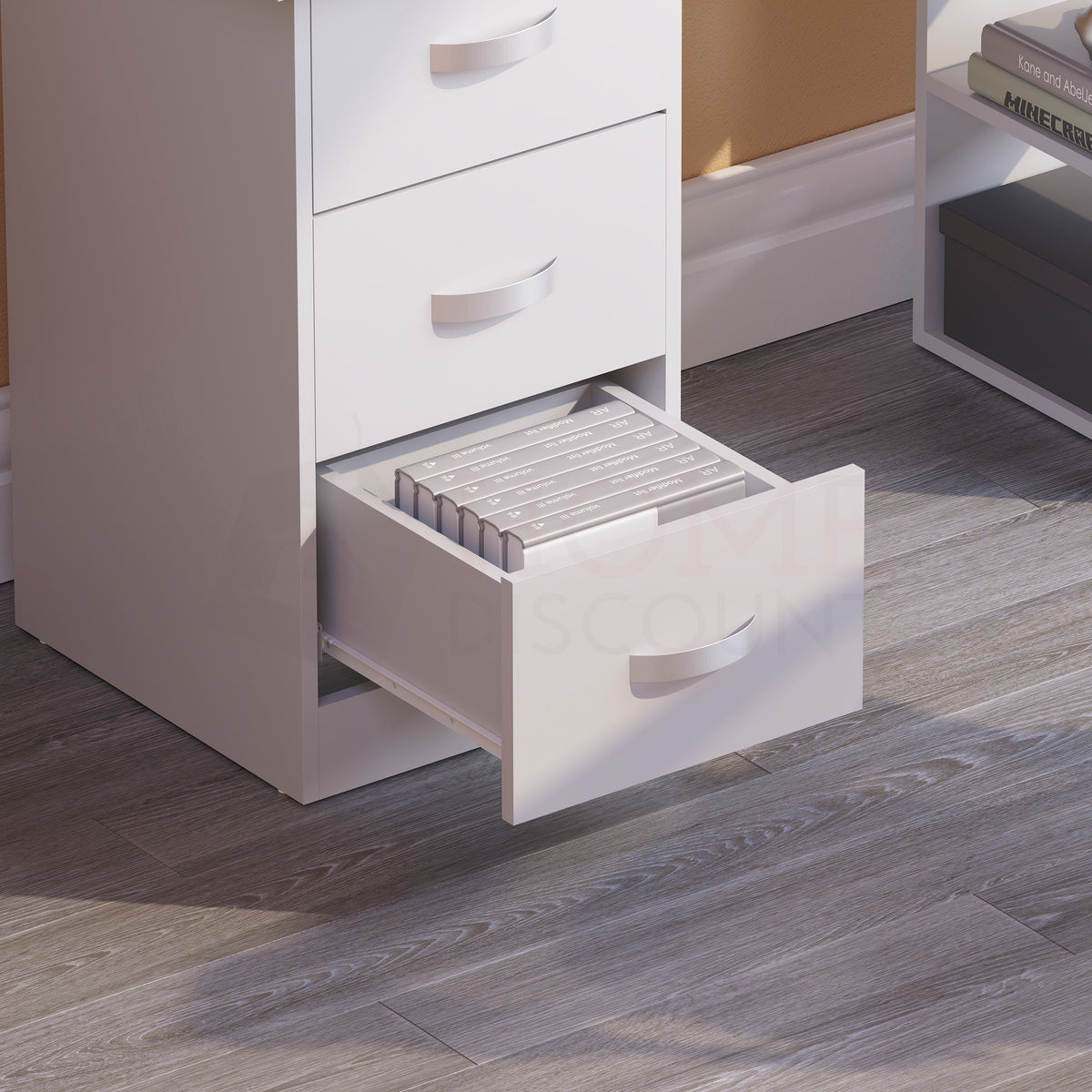 Mason 3-Drawer Computer Desk - White