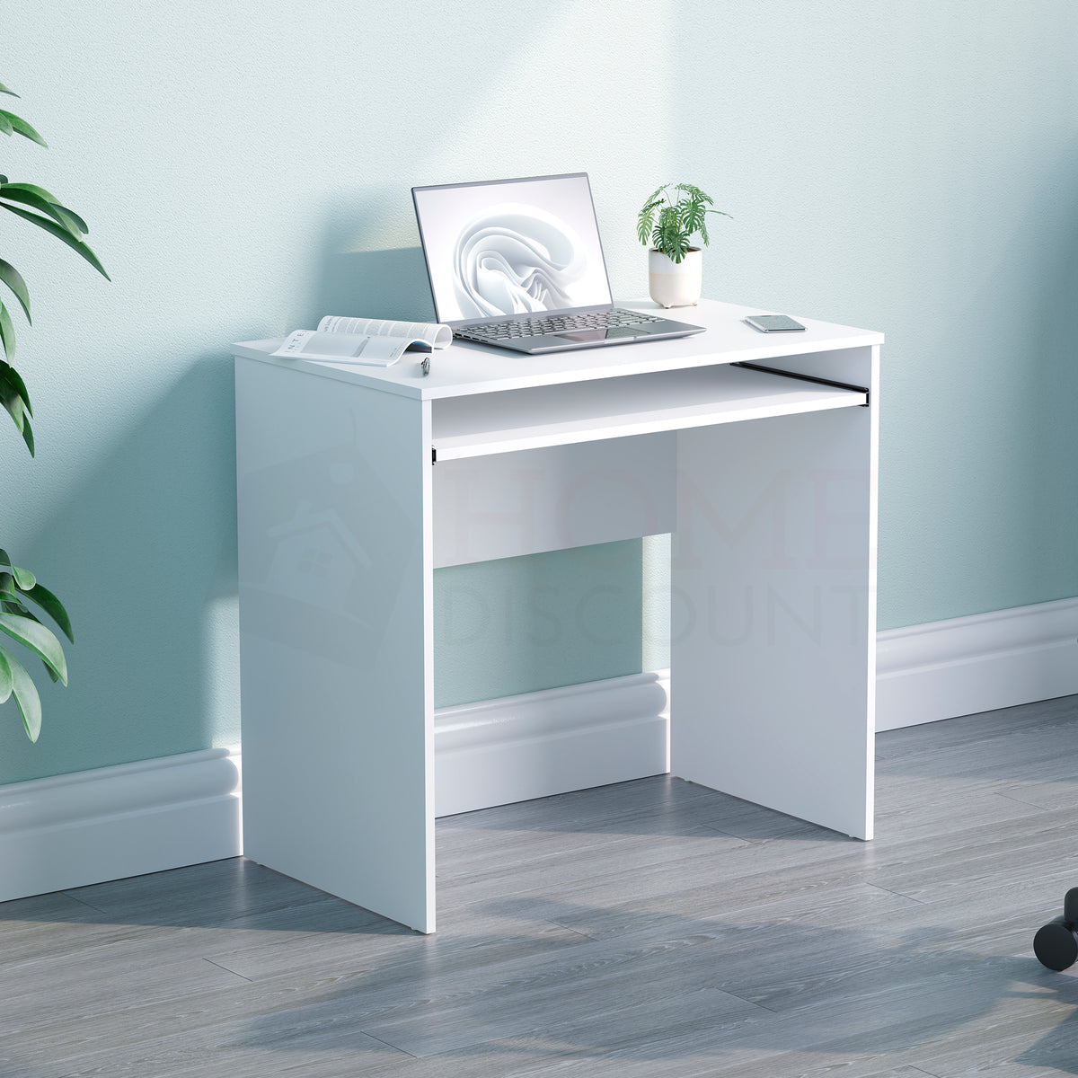 Huby Computer Desk, White