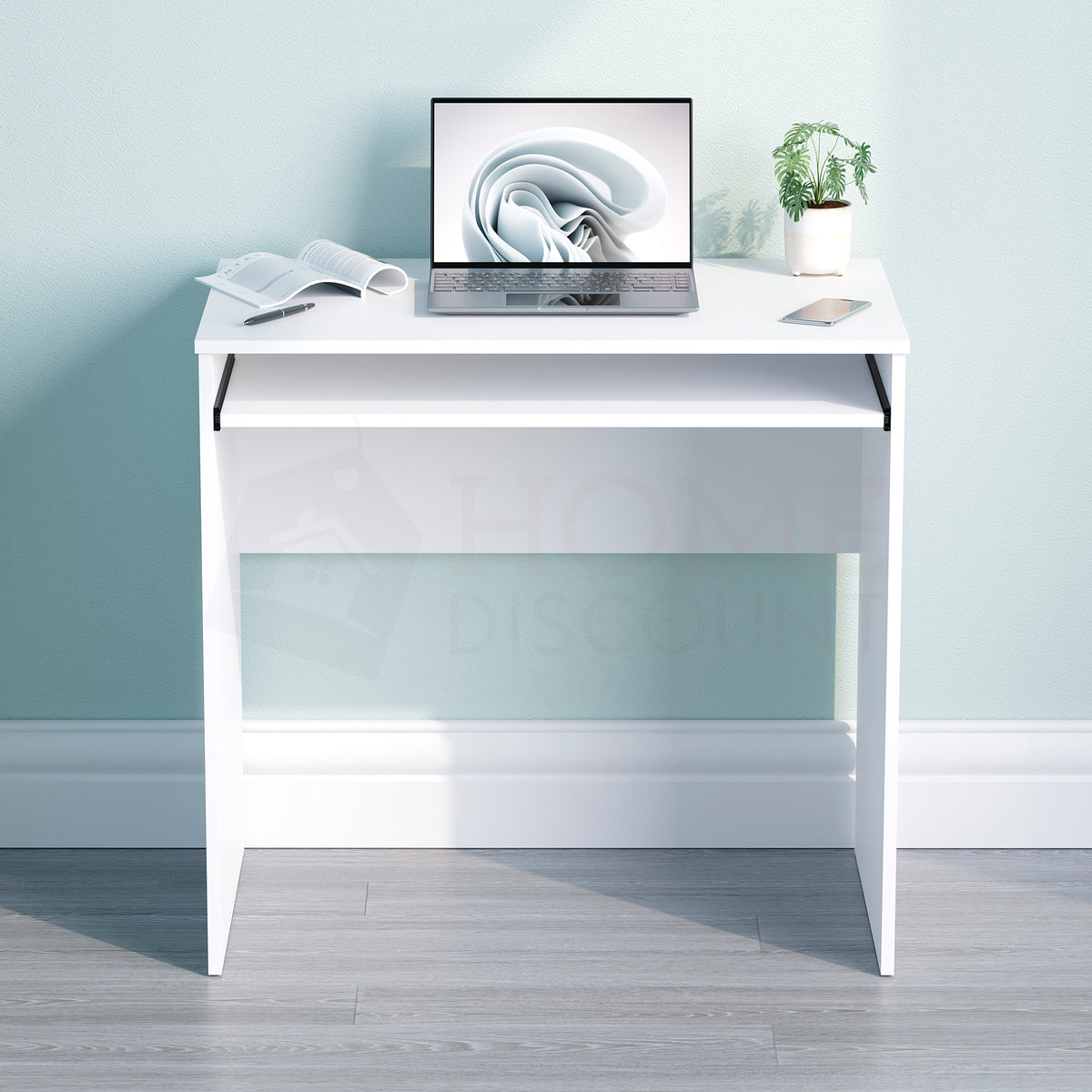 Huby Computer Desk, White