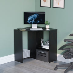 Hetton Corner Computer Desk - Black