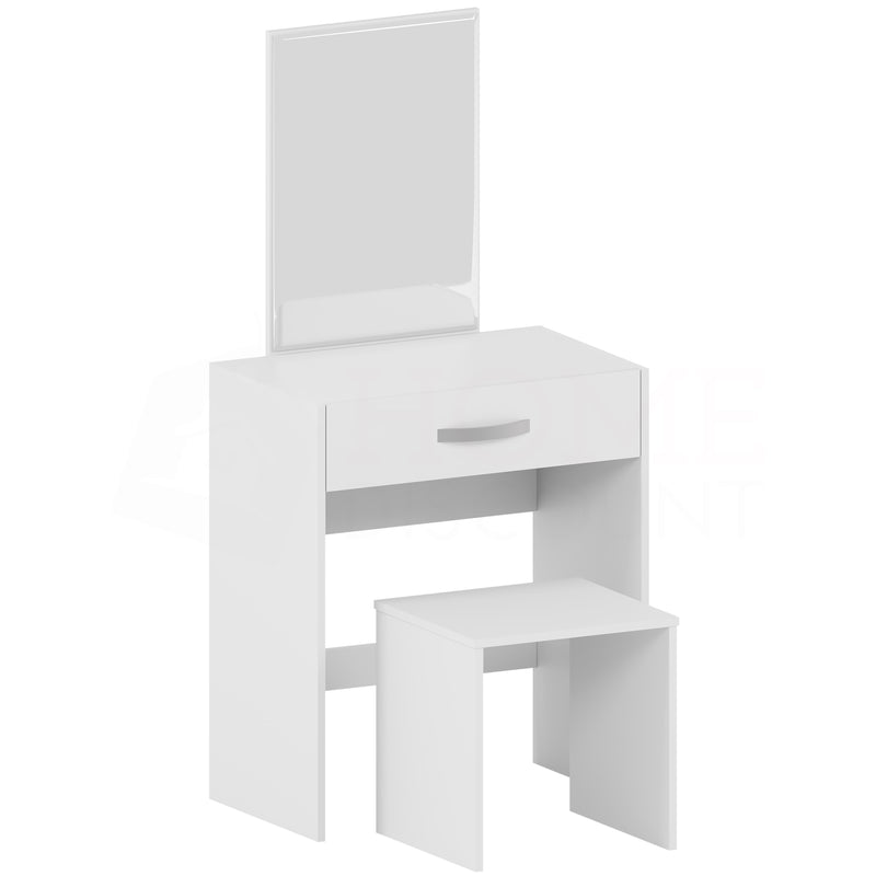 Isla 1-Drawer Dressing Table, White