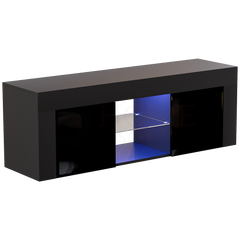 Eclipse 2 Door LED TV Unit, Black