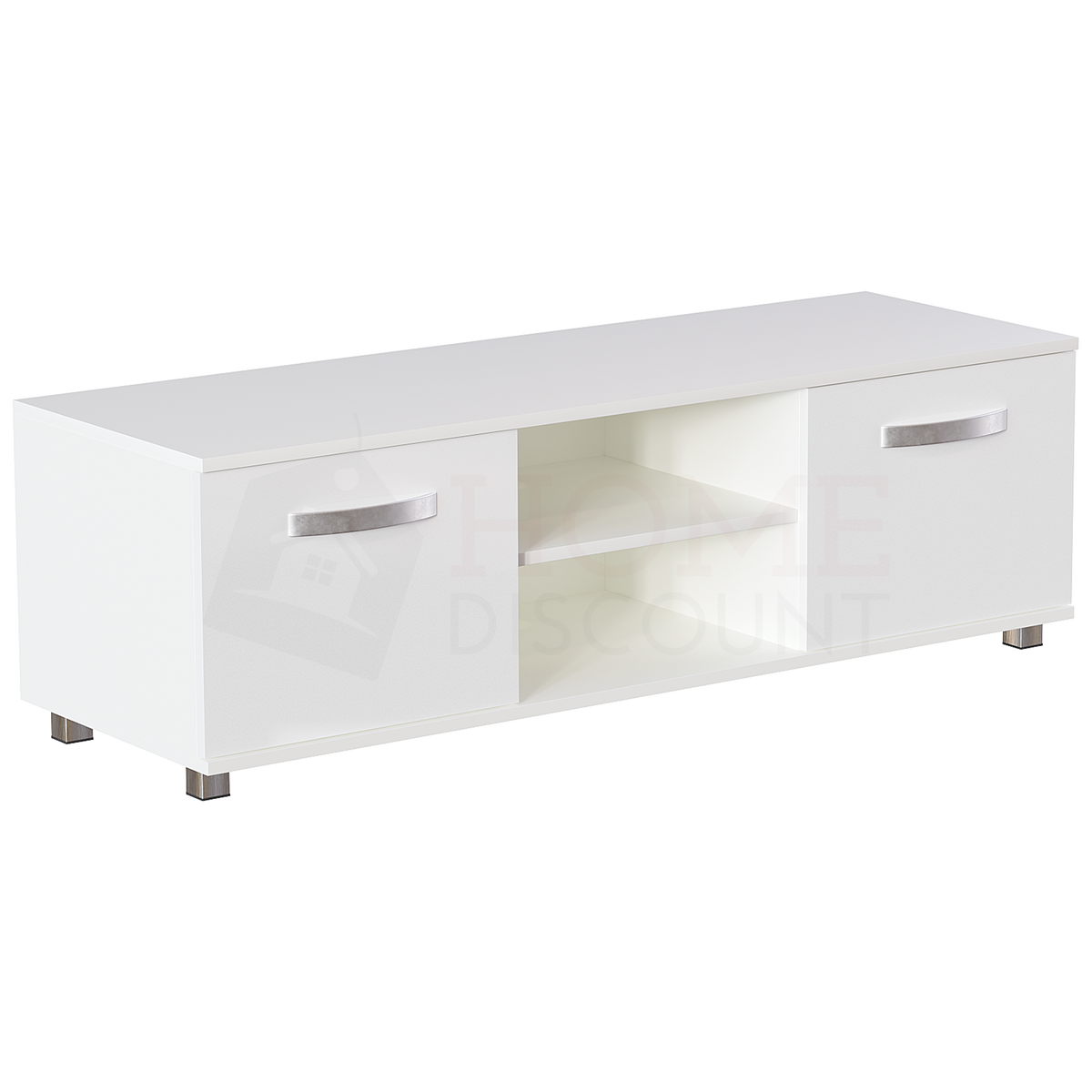 Cosmo 2-Door TV Unit, 120cm - White